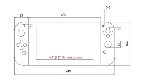 joy con dimensions